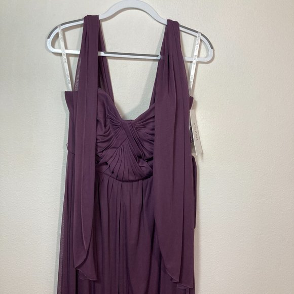 David's Bridal Plum Versa Convertible Dress F15782/F19515 Size 12 - Picture 10 of 16